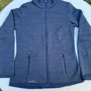 Eddie Bauer Navy Fleece Jacket